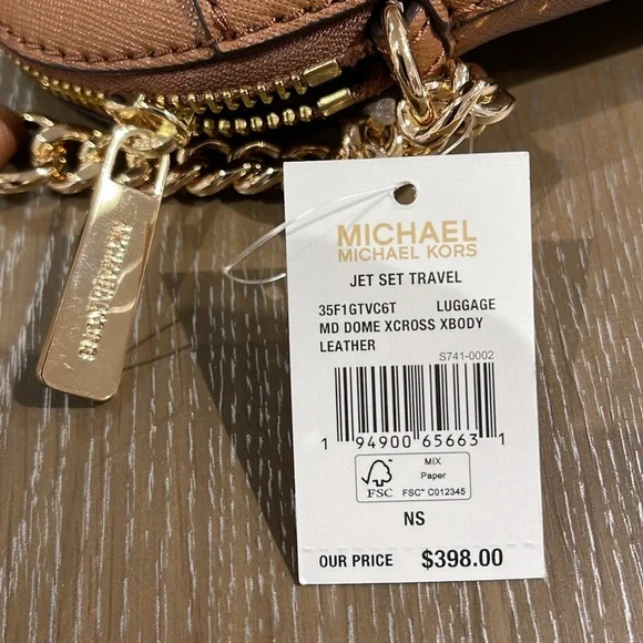 MICHAEL KORS 
Jet Set Travel Medium Dome Crossbody Bag XCROSS XBODY
Luggage 
NWT - Picture 10 of 16